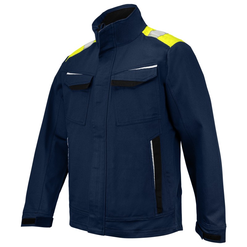 Veste avec Éléments Contrastants