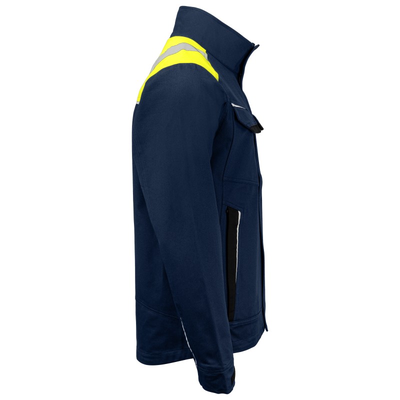 Veste avec Éléments Contrastants