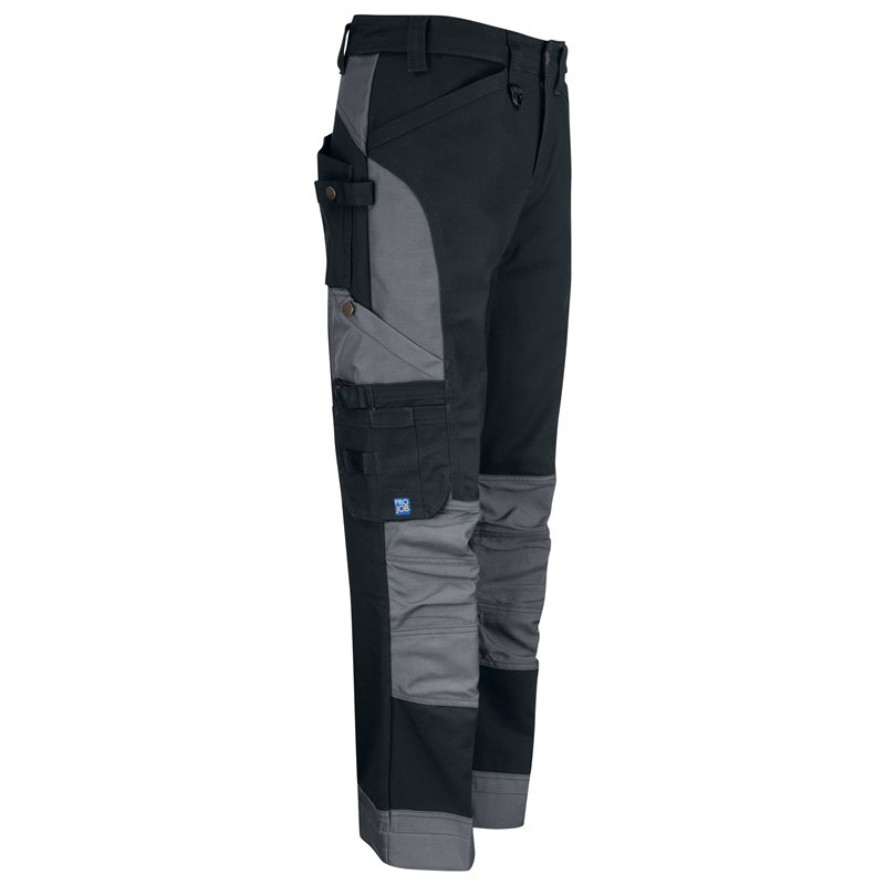 Pantalon de Travail Femme avec Renfort aux Genoux et Amovibles Poches Flottantes en 100% Coton