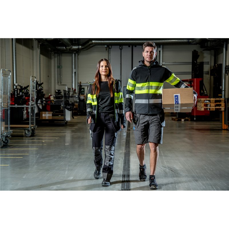 Pantalon de Travail Femme avec Renfort aux Genoux et Amovibles Poches Flottantes en 100% Coton