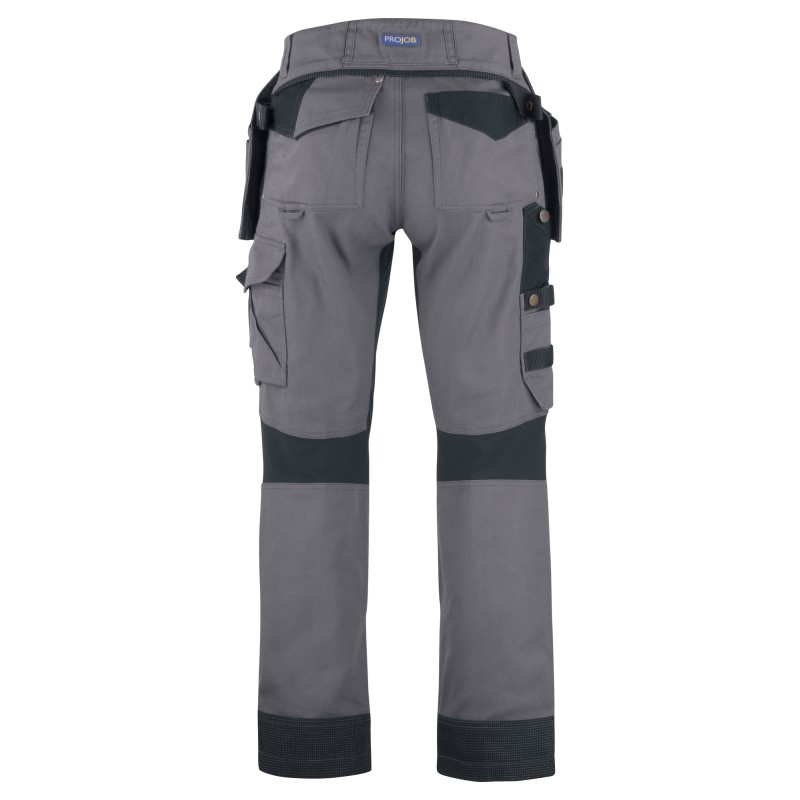 Pantalon de Travail avec Empiècements Stretch, Renfort aux Genoux et Poches Flottantes