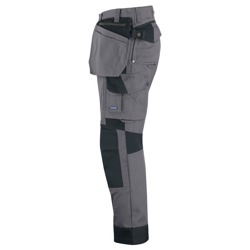 Pantalon de Travail avec Empiècements Stretch, Renfort aux Genoux et Poches Flottantes