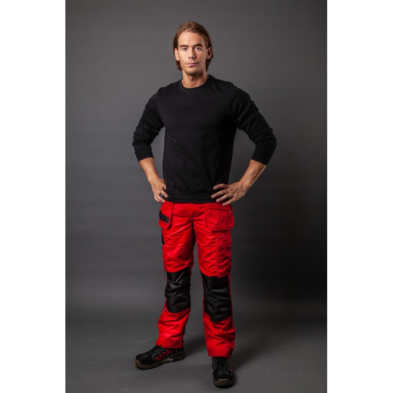 Pantalon de Travail avec Renfort aux Genoux et Poches Flottantes Coupe Moderne