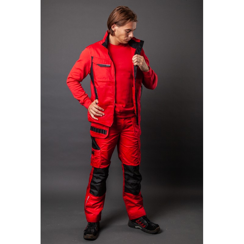Pantalon de Travail avec Renfort aux Genoux et Poches Flottantes Coupe Moderne