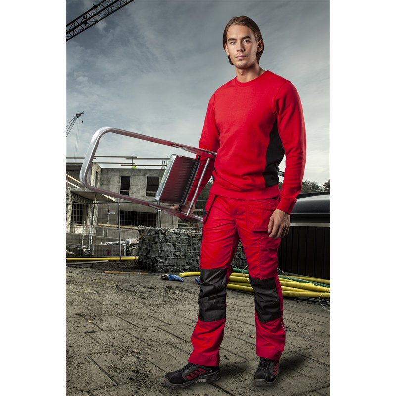 Pantalon de Travail avec Renfort aux Genoux et Poches Flottantes Coupe Moderne