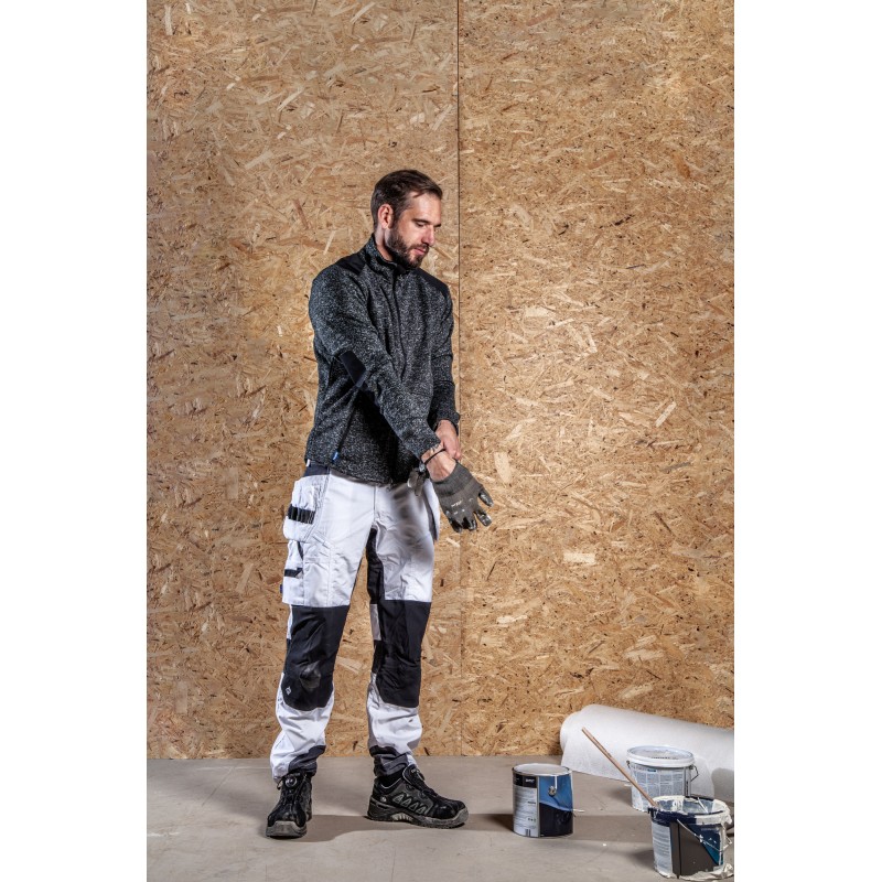 Pantalon Taille Basse avec Empiècements Stretch et Amovibles Poches Flottantes