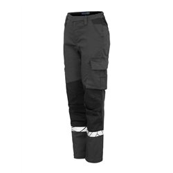Pantalon Taille Basse avec Empiècements Stretch et Amovibles Poches Flottantes