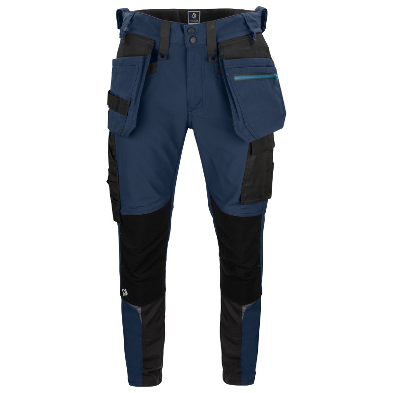 Pantalon de Travail Full Stretch avec Renforts Genoux Kevlar Coupe Ajustée