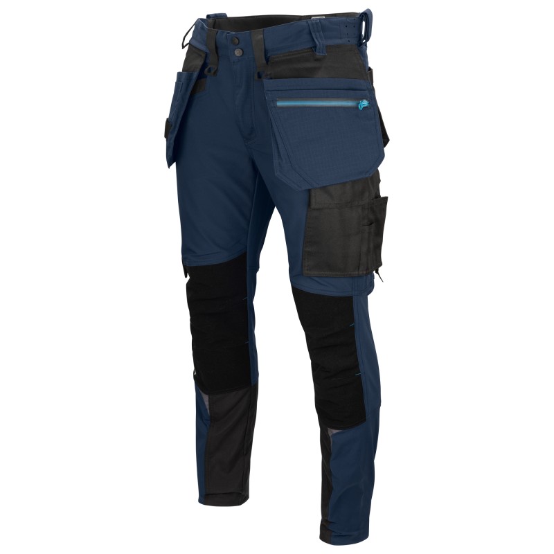 Pantalon de Travail Full Stretch avec Renforts Genoux Kevlar Coupe Ajustée