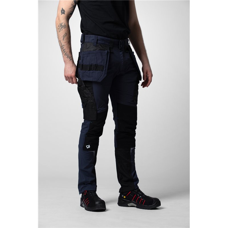Pantalon de Travail Full Stretch avec Renforts Genoux Kevlar Coupe Ajustée