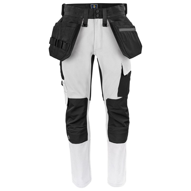 Pantalon Taille Basse Stretch avec Poches Flottantes