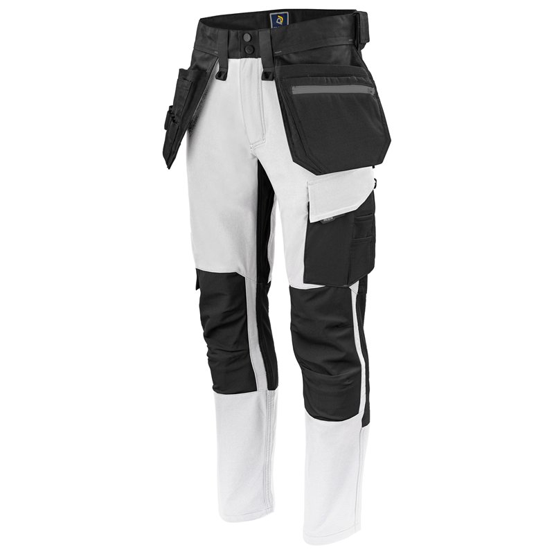 Pantalon Taille Basse Stretch avec Poches Flottantes