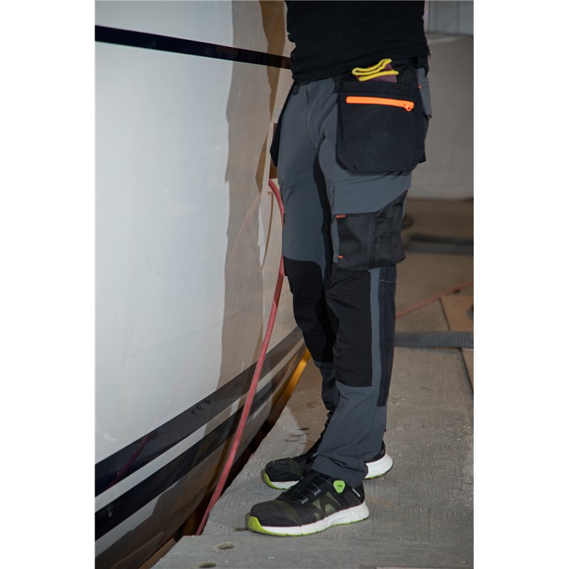Pantalon Taille Basse Stretch avec Poches Flottantes