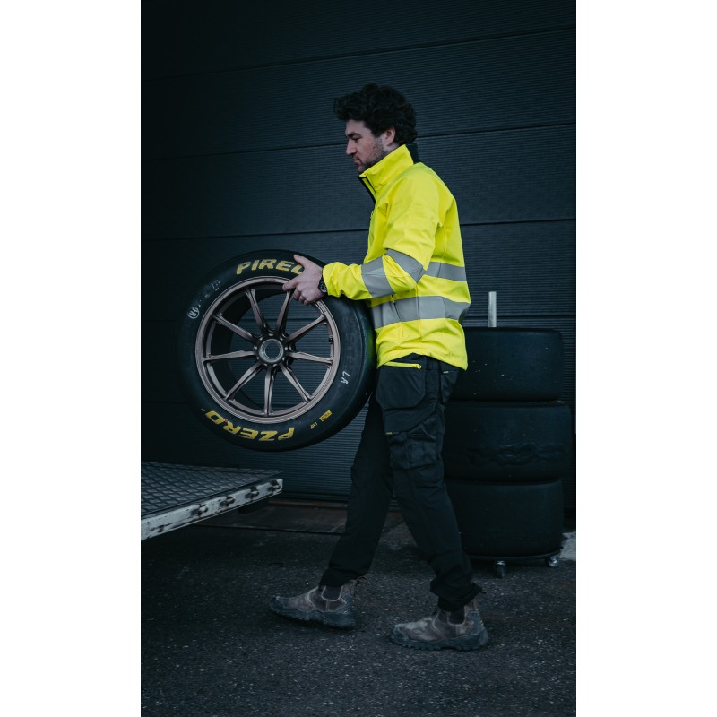 Pantalon Taille Basse Stretch avec Poches Flottantes