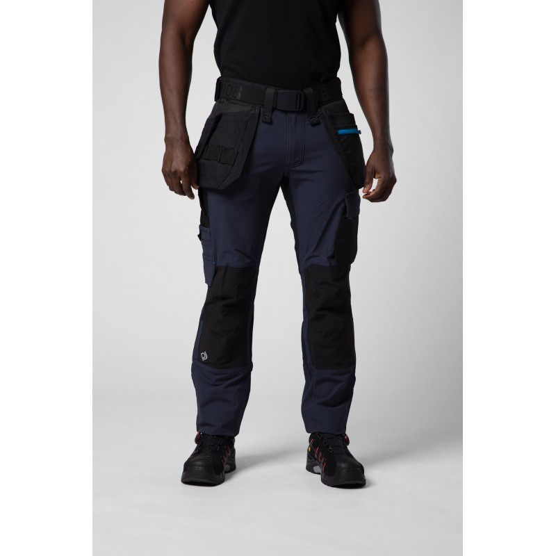 Pantalon Taille Basse Stretch avec Poches Flottantes