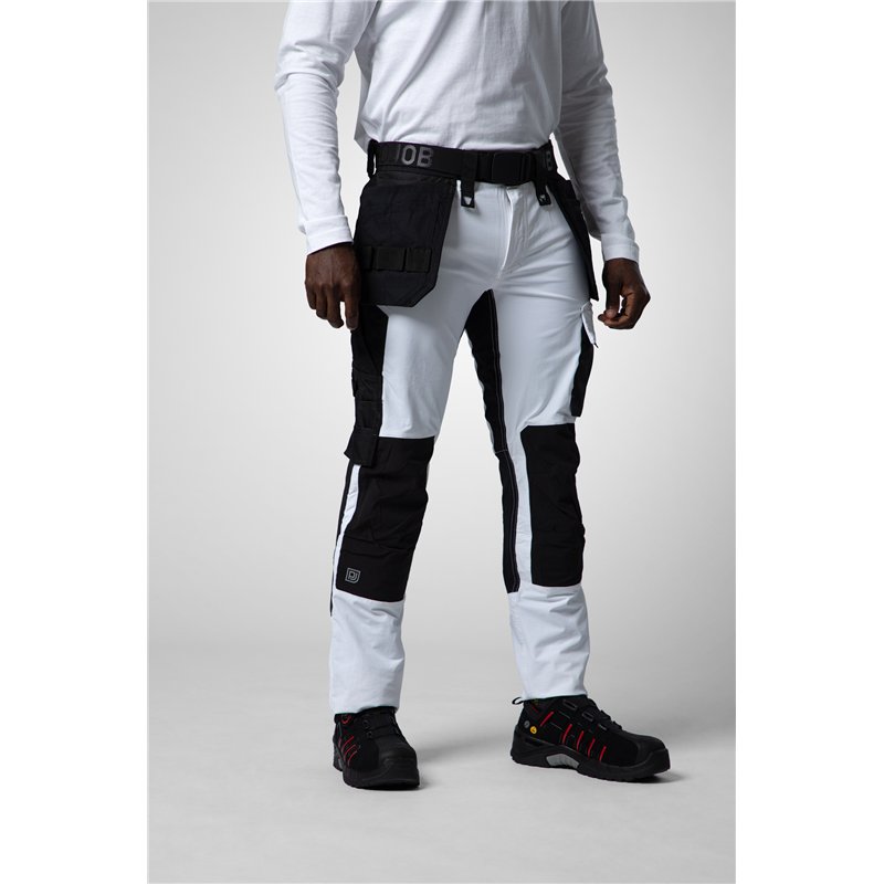 Pantalon Taille Basse Stretch avec Poches Flottantes