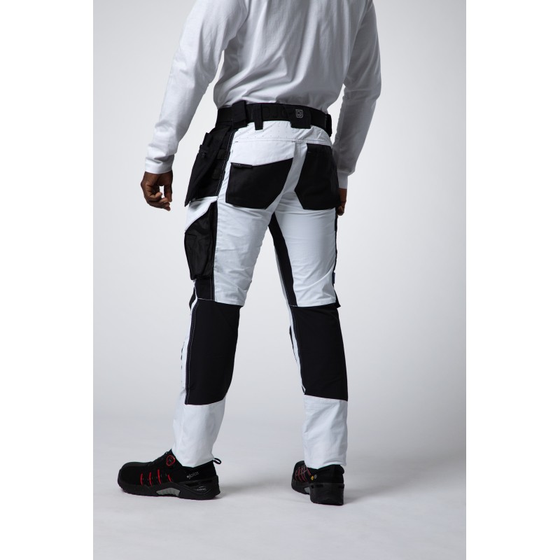 Pantalon Taille Basse Stretch avec Poches Flottantes