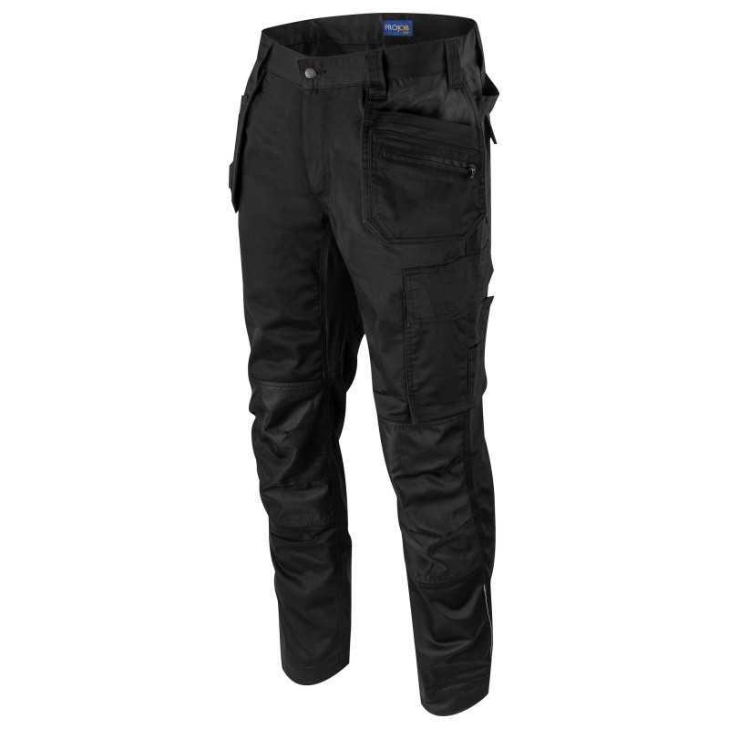 Pantalon Taille Basse Stretch avec Poches Flottantes