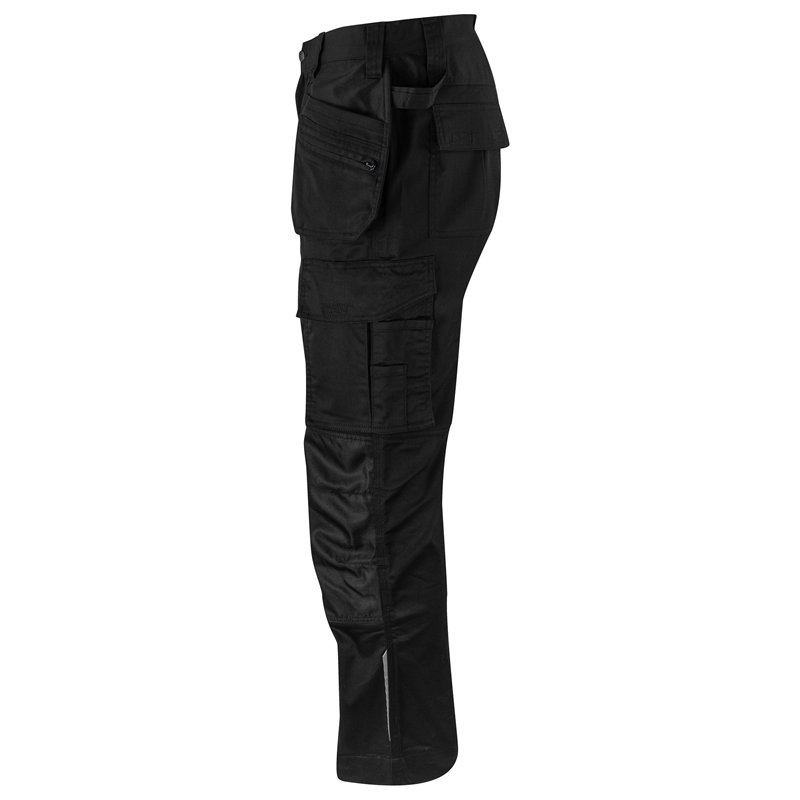 Pantalon Taille Basse Stretch avec Poches Flottantes