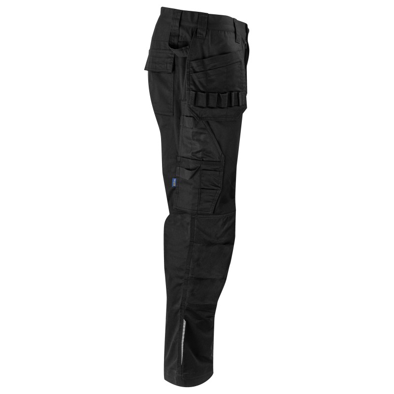 Pantalon Taille Basse Stretch avec Poches Flottantes