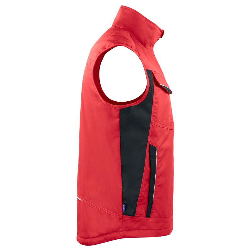 Gilet Doublé avec Éléments Contrastants