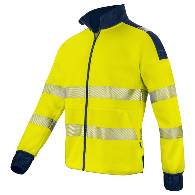 Veste Sweat Zip Intégral en ISO 20471 Classe 3/2