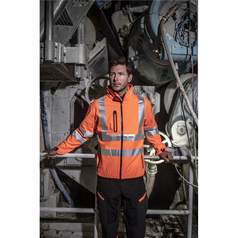 Veste Softshell 3 Couches en ISO 20471 Classe 3