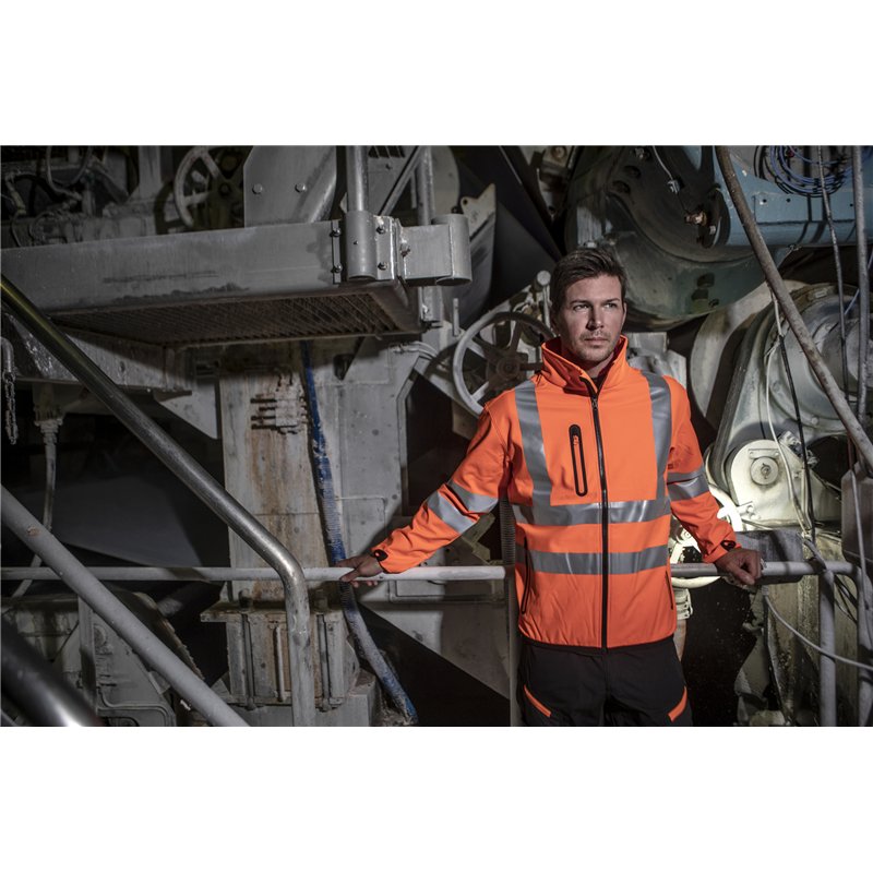 Veste Softshell 3 Couches en ISO 20471 Classe 3