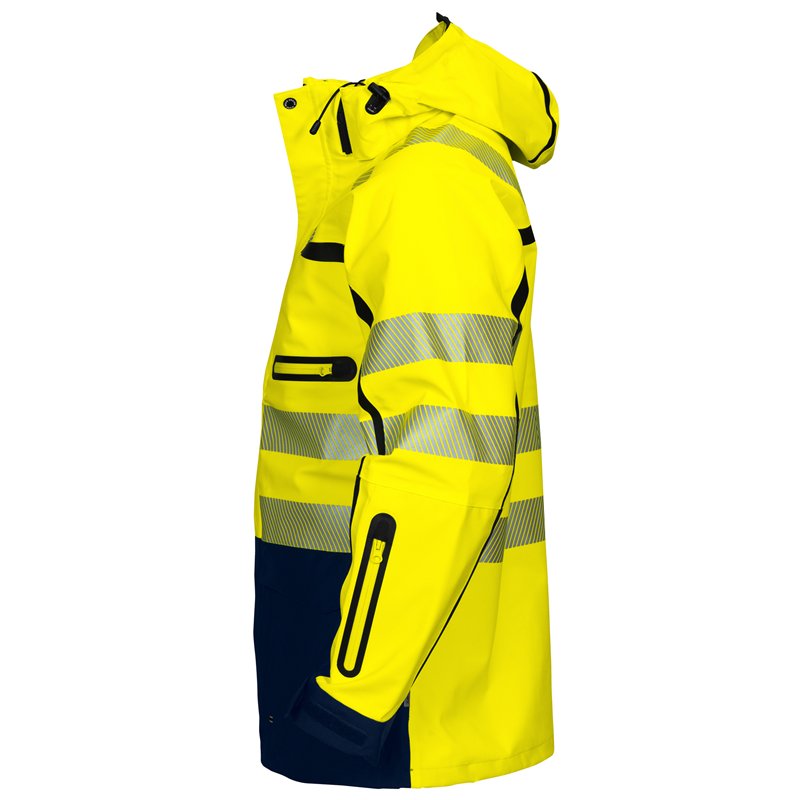 Parka Coupe-Vent et Imperméable 3 Couches Hardshell en ISO 20471 Classe 3/2
