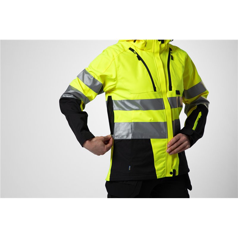 Veste Softshell Femme Doublé en ISO 20471 Classe 3/2