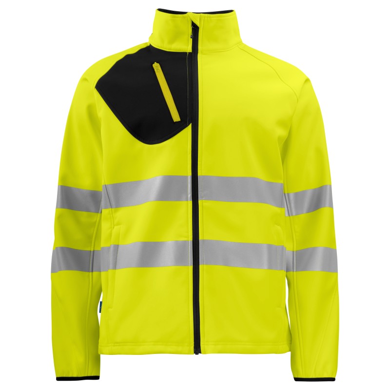 Veste Softshell 3 Couches Haute Visibilité en ISO 20471 Classe 3/2