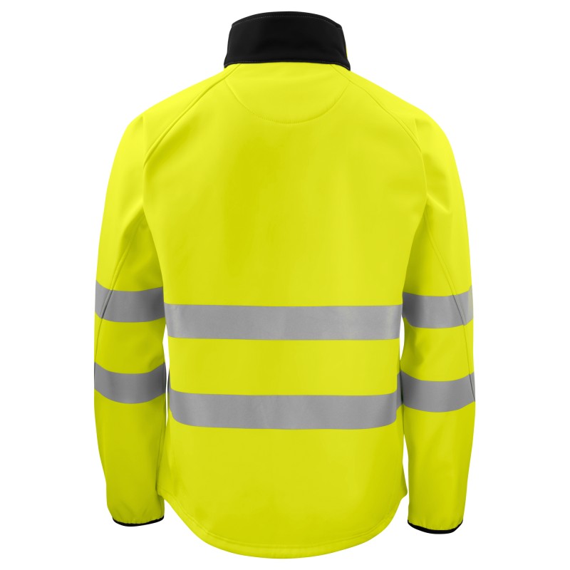 Veste Softshell 3 Couches Haute Visibilité en ISO 20471 Classe 3/2