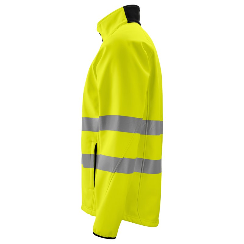 Veste Softshell 3 Couches Haute Visibilité en ISO 20471 Classe 3/2