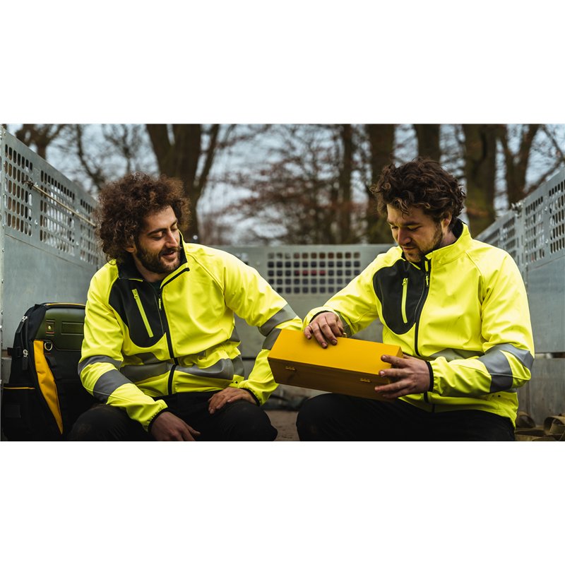 Veste Softshell 3 Couches Haute Visibilité en ISO 20471 Classe 3/2