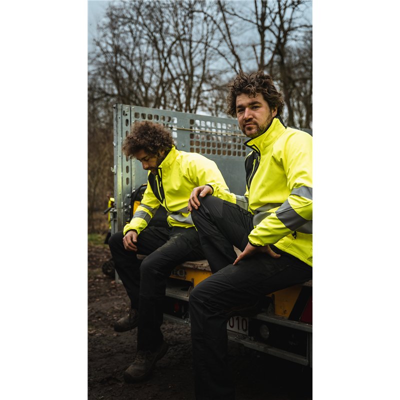 Veste Softshell 3 Couches Haute Visibilité en ISO 20471 Classe 3/2