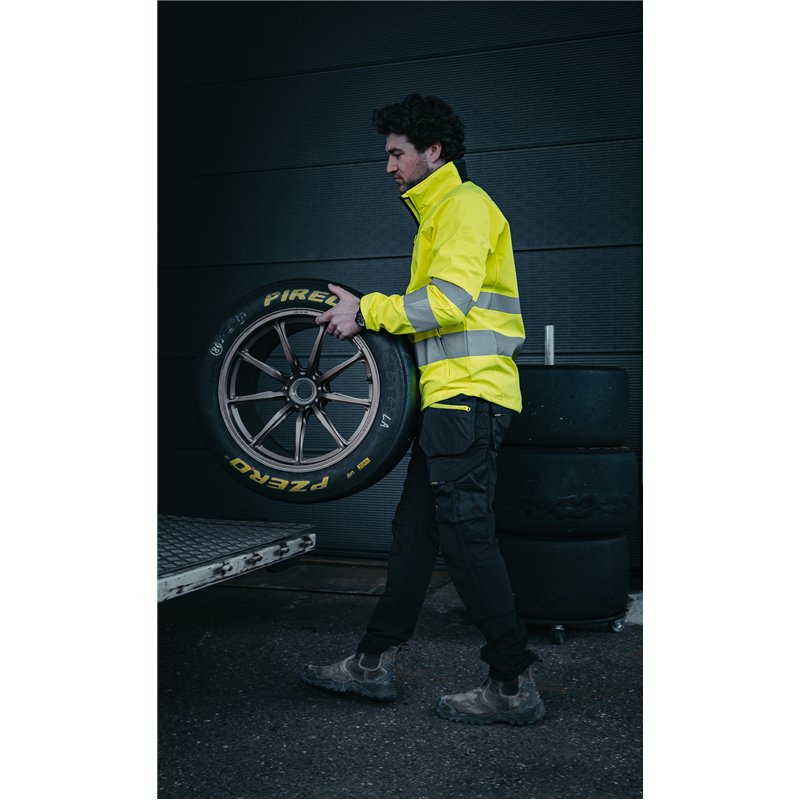 Veste Softshell 3 Couches Haute Visibilité en ISO 20471 Classe 3/2
