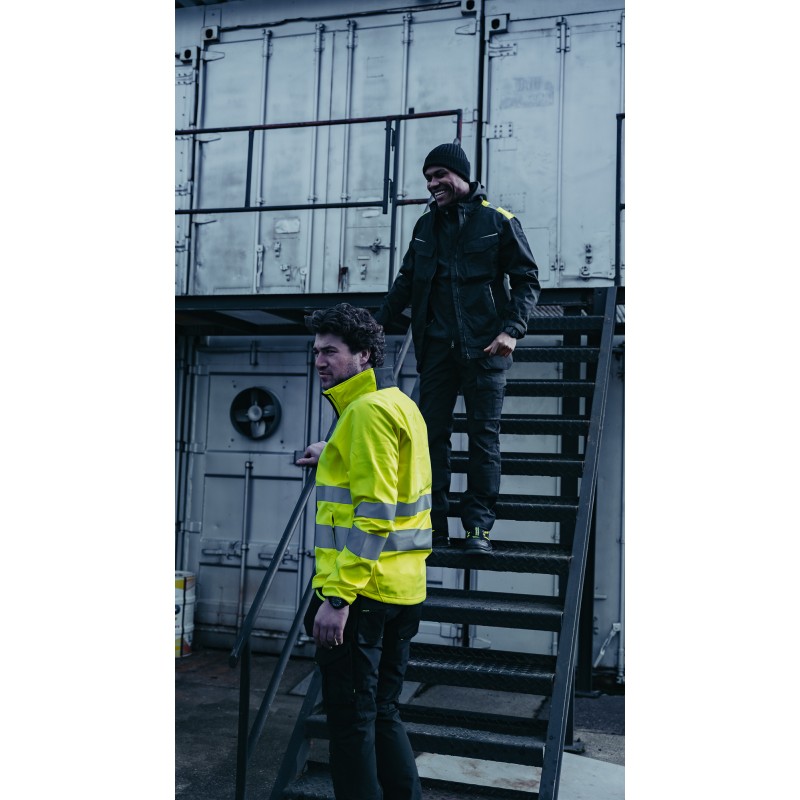 Veste Softshell 3 Couches Haute Visibilité en ISO 20471 Classe 3/2