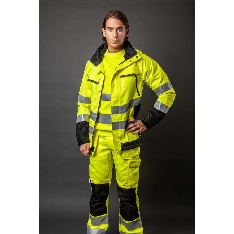 Parka Coupe-Vent et Imperméable Haute Visibilité en ISO 20471 Classe 3 / en ISO 343