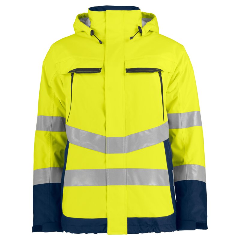 Parka Doublé Coupe-Vent et Imperméable Haute Visibilité en ISO 20471 Classe 3 / en ISO 343