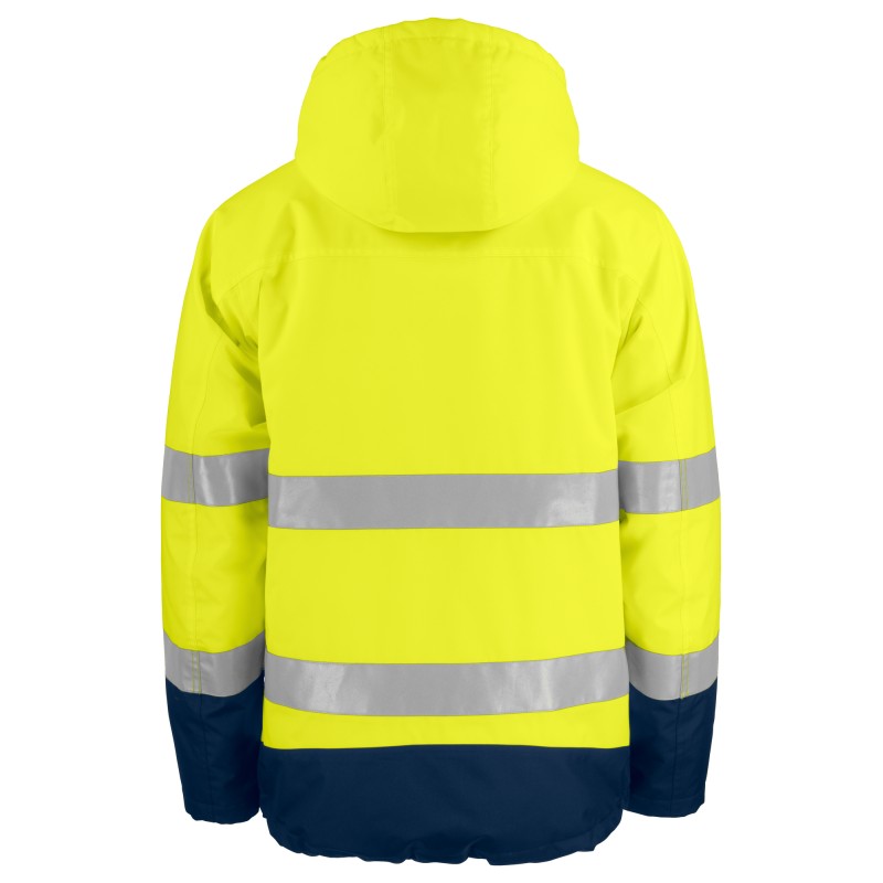 Parka Doublé Coupe-Vent et Imperméable Haute Visibilité en ISO 20471 Classe 3 / en ISO 343