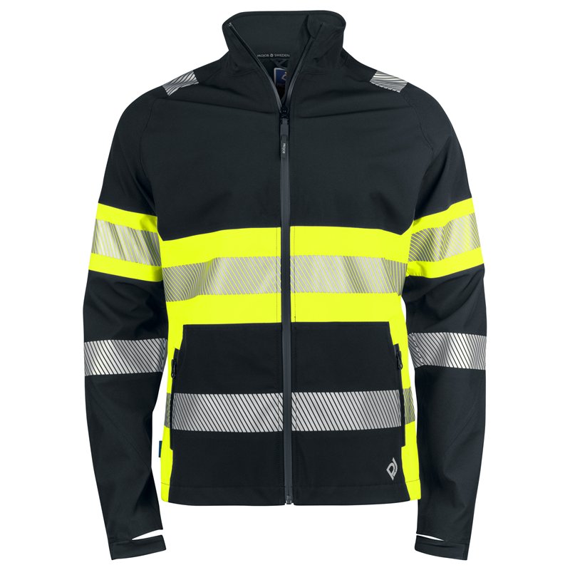 Veste Softshell Coupe-Vent et Imperméable en ISO 20471 Classe 1