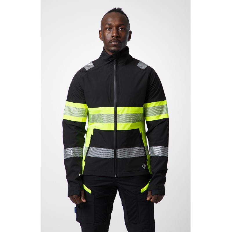 Veste Softshell Coupe-Vent et Imperméable en ISO 20471 Classe 1