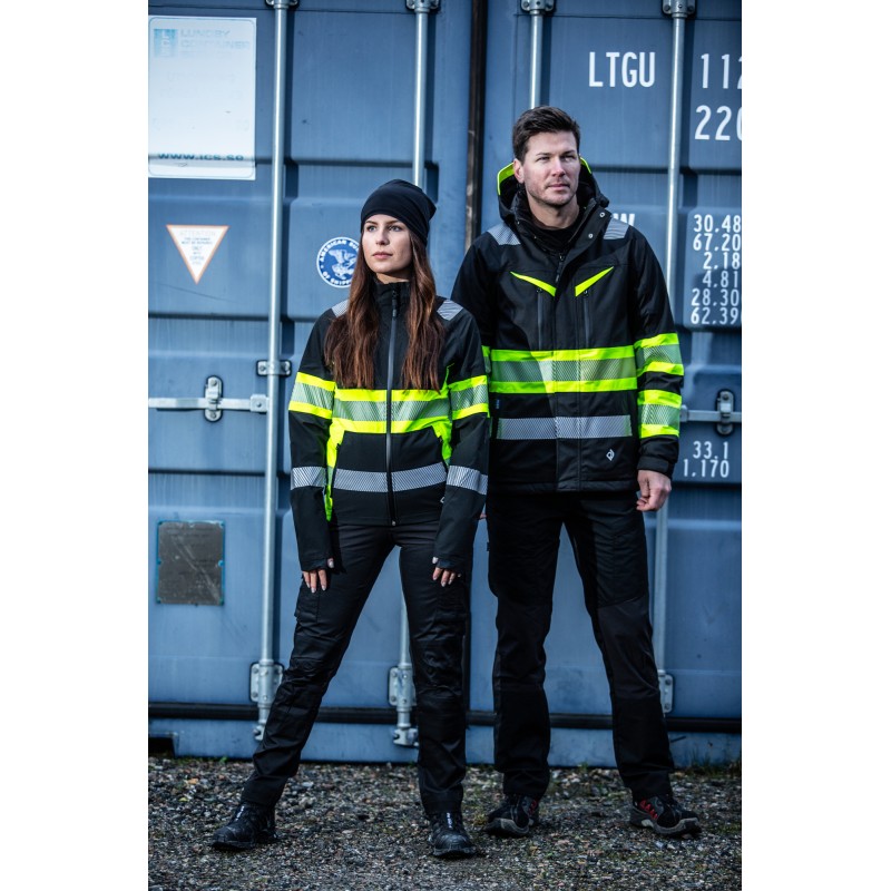 Veste Softshell Coupe-Vent et Imperméable en ISO 20471 Classe 1