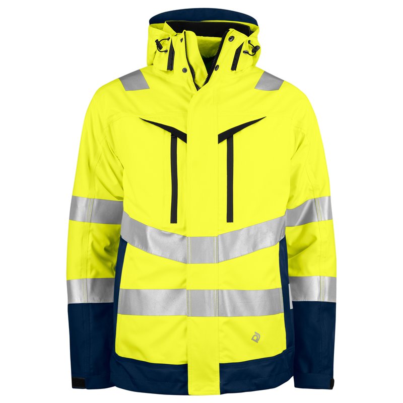 Parka Coupe-Vent et Imperméable 3-en-1 en ISO 20471 Classe 3/2