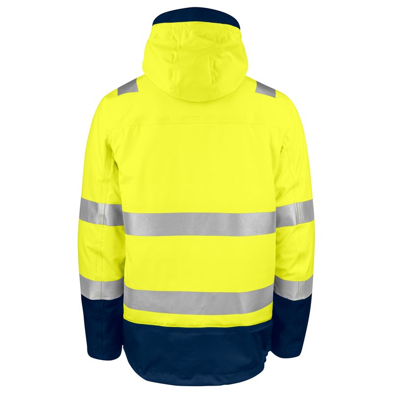 Parka Coupe-Vent et Imperméable 3-en-1 en ISO 20471 Classe 3/2