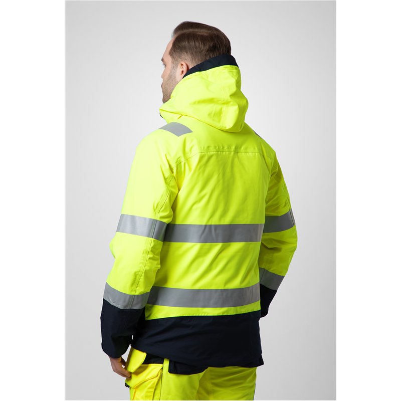 Parka Coupe-Vent et Imperméable 3-en-1 en ISO 20471 Classe 3/2