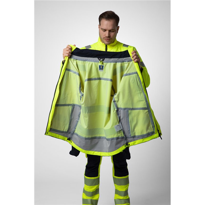 Parka Coupe-Vent et Imperméable 3-en-1 en ISO 20471 Classe 3/2