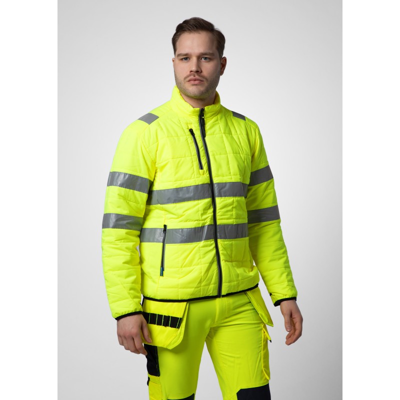 Parka Coupe-Vent et Imperméable 3-en-1 en ISO 20471 Classe 3/2