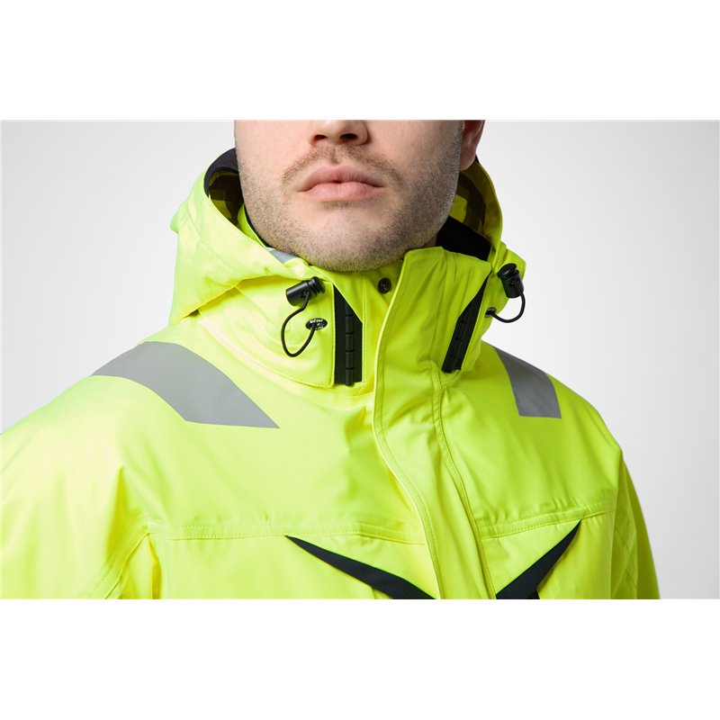 Parka Coupe-Vent et Imperméable 3-en-1 en ISO 20471 Classe 3/2