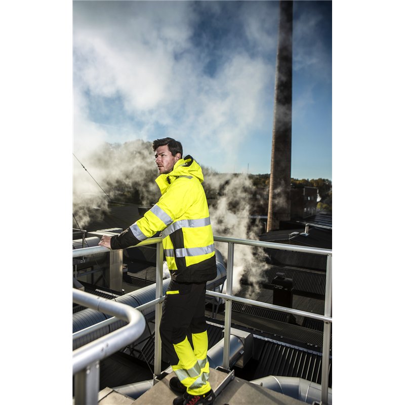 Parka Coupe-Vent et Imperméable 3-en-1 en ISO 20471 Classe 3/2